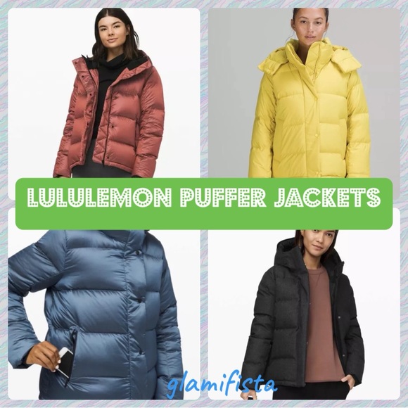 Lululemon Wunder Puff Down Coat Jacket Soleil Sz.10 - Picture 11 of 11